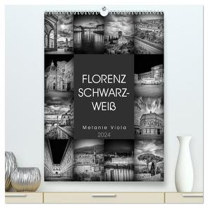 FLORENZ SCHWARZWEIß (hochwertiger Premium Wandkalender 2024 DIN A2 hoch), Kunstdruck in Hochglanz von Viola,  Melanie