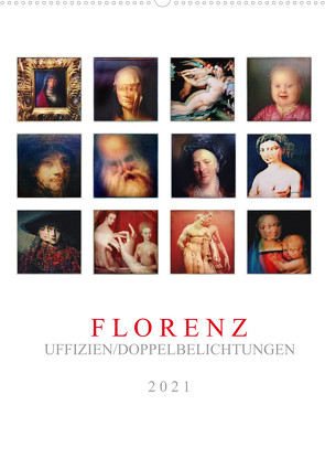 Florenz, Uffizien (Wandkalender 2022 DIN A2 hoch) von Maurer,  Wolf-Rüdiger