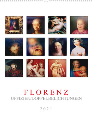 Florenz, Uffizien (Wandkalender 2023 DIN A2 hoch) von Maurer,  Wolf-Rüdiger