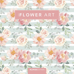 Flower Art 2020 – Blumen – Broschürenkalender (30 x 60 geöffnet) – Wandkalender – Blumenmuster – Wandplaner von ALPHA EDITION