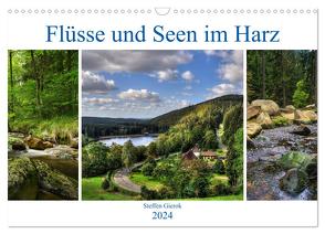 Flüsse und Seen im Harz (Wandkalender 2024 DIN A3 quer), CALVENDO Monatskalender von Gierok,  Steffen