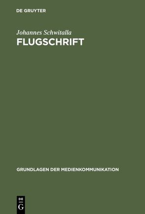 Flugschrift von Schwitalla,  Johannes