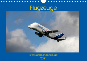 Flugzeuge – Starts und Landeanflüge (Wandkalender 2021 DIN A4 quer) von Gayde,  Frank