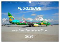 Flugzeuge zwischen Himmel und Erde (Wandkalender 2024 DIN A3 quer), CALVENDO Monatskalender von Merz,  Matthias