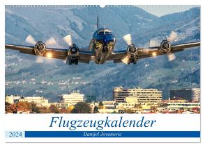 Flugzeugkalender (Wandkalender 2024 DIN A2 quer), CALVENDO Monatskalender von Jovanovic,  Danijel