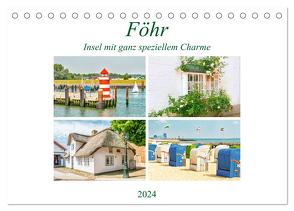 Föhr – Insel mit ganz speziellem Charme (Tischkalender 2024 DIN A5 quer), CALVENDO Monatskalender von Schwarze,  Nina