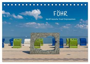 Föhr – Nordfriesische Insel Impressionen (Tischkalender 2024 DIN A5 quer), CALVENDO Monatskalender von Simone Flach,  Sandra