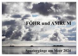 Föhr und Amrum – Spaziergänge am Meer (Wandkalender 2024 DIN A2 quer), CALVENDO Monatskalender von Ginster-Hasse,  Gerti