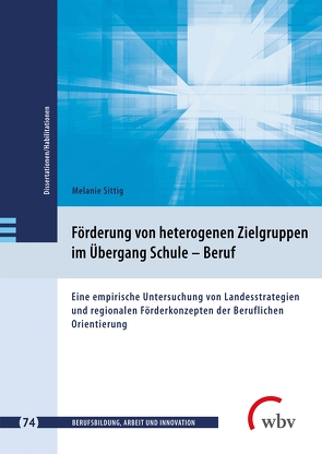 Förderung von heterogenen Zielgruppen im Übergang Schule – Beruf von Friese,  Marianne, Jenewein,  Klaus, Seeber,  Susan, Sittig,  Melanie, Windelband,  Lars