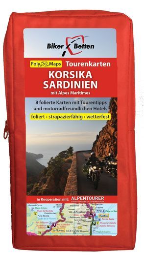 Tourenkarten Set Korsika Sardinien mit Alpes Maritimes (FolyMaps)