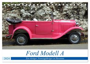 Ford Modell A – Ein rüstiger Neunzigjähriger in Havanna (Tischkalender 2024 DIN A5 quer), CALVENDO Monatskalender von von Loewis of Menar,  Henning