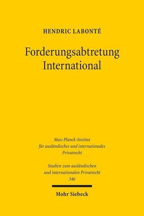 Forderungsabtretung International von Labonté,  Hendric