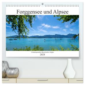 Forggensee und Alpsee – Urlaubsparadies Bayerisches Allgäu (hochwertiger Premium Wandkalender 2024 DIN A2 quer), Kunstdruck in Hochglanz von Meutzner,  Dirk