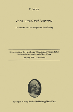 Form, Gestalt und Plastizität von Becker,  Volker