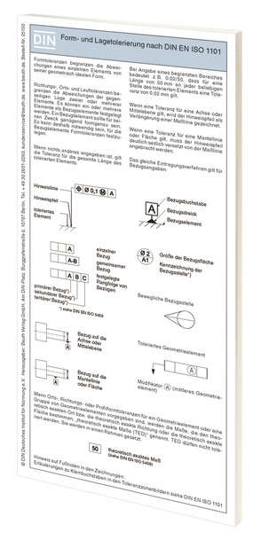 Form- und Lagetolerierung nach DIN EN ISO 1101 von Bertschat,  Harry