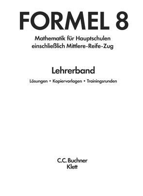 Formel / Formel LB 8 – alt von Breu,  Kurt, Haubner,  Karl, Pongratz,  Johann, Sailer,  Walter, Schmid,  Silke, Vollath,  Engelbert, Weidner,  Simon