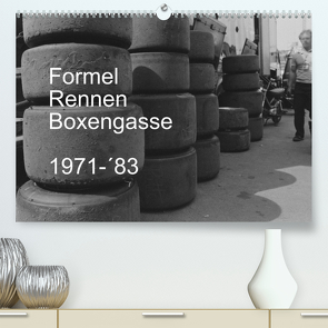 Formel, Rennen, Boxengasse 1971-´83 (hochwertiger Premium Wandkalender 2024 DIN A2 quer), Kunstdruck in Hochglanz von Winter,  Eike