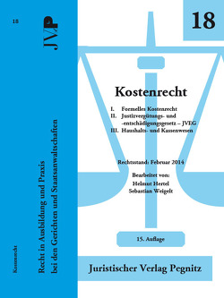 Formelles Kostenrecht -JVEG- (Justizvergütungs- und entschädigungsgesetz) Haushalts- und Kassenwen von Hertel,  Helmut