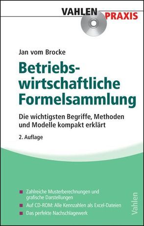 Formelsammlung zur Betriebswirtschaftslehre von Brocke,  Jan vom