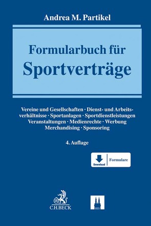 Formularbuch für Sportverträge von Partikel,  Andrea M.