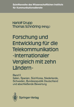 Forschung und Entwicklung für die Telekommunikation — Internationaler Vergleich mit zehn Ländern — von Grupp,  Hariolf, Schnöring,  Thomas