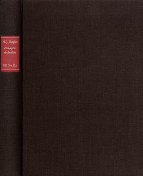 Forschungen und Materialien zur deutschen Aufklärung / Abteilung II: Monographien. Hans-Jürgen Engfer: Philosophie als Analysis von Engfer,  Hans-Jürgen, Hinske,  Norbert