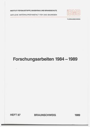 Forschungsarbeiten 1984-1989