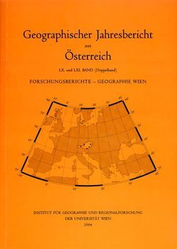 Forschungsberichte aus dem Institut für Geographie und Regionalforschung der Universität Wien von Fassmann,  Heinz, Hatz,  Gerhard, Heintel,  Martin, Husa,  Karl, Matznetter,  Walter, Weichhart,  Peter, Weixlbaumer,  Norbert, Wohlschlägl,  Helmut