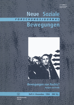 Forschungsjournal Neue Soziale Bewegungen von Klein,  Ansgar, Legrand,  Hans-Josef, Leif,  Thomas