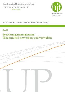 Forschungsmanagement: Fördermittel einwerben und verwalten von Krahn,  Britta, Rietz,  Christian, Simoleit,  Wilma