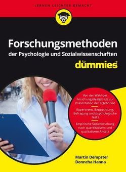 Forschungsmethoden der Psychologie und Sozialwissenschaften für Dummies von Dempster,  Martin, Hanna,  Donncha, Walter-Lipow,  Ulrike