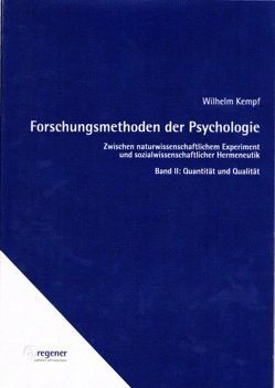 Forschungsmethoden der Psychologie von Kempf,  Wilhelm