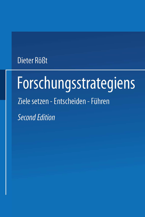 Forschungsstrategien von Röß,  Dieter