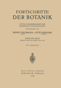 Fortschritte der Botanik von Gäumann,  Ernst, Renner,  Otto