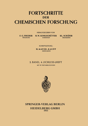 Fortschritte der Chemischen Forschung von Emeléus,  Harry Julius