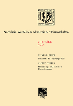 Fortschritte der Satellitengeodäsie. Mikrobiologie im Zeitalter der Genomforschung von Rummel,  Reiner