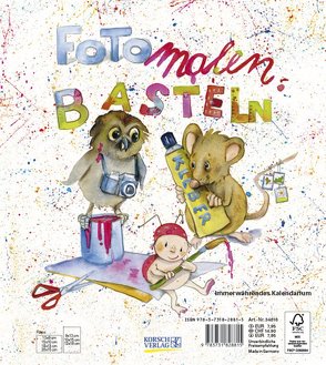 Foto-Malen-Basteln Bastelkalender für Kinder, weiß von Korsch Verlag