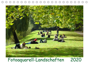 Fotoaquarell-Landschaften. (Tischkalender 2020 DIN A5 quer) von Schmidt,  Sergej