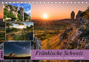 Fränkische Schweiz – Sehenswürdigkeiten der Berg- und Hügellandschaft (Tischkalender 2024 DIN A5 quer) von Amesoeder,  Raphael