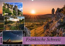 Fränkische Schweiz – Sehenswürdigkeiten der Berg- und Hügellandschaft (Wandkalender 2024 DIN A2 quer), CALVENDO Monatskalender von Amesoeder,  Raphael