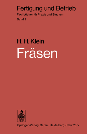 Fräsen von Klein,  H.H.