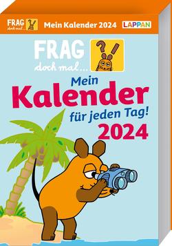 Frag doch mal … die Maus: Tageskalender 2024 – Mein Kalender für jeden Tag! von Fleßner,  Hannah, Vohwinkel,  Astrid