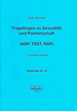 Fragebogen zu Sexualität und Partnerschaft von Zimmer,  Dirk