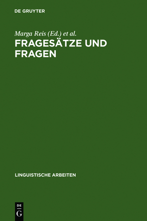 Fragesätze und Fragen von Reis,  Marga, Rosengren,  Inger