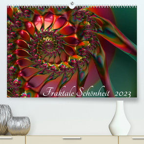 Fraktale Schönheit 2023 (Premium, hochwertiger DIN A2 Wandkalender 2023, Kunstdruck in Hochglanz) von M. Burkhardt,  Shako
