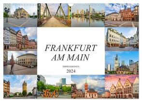 Frankfurt am Main Impressionen (Wandkalender 2024 DIN A3 quer), CALVENDO Monatskalender von Meutzner,  Dirk