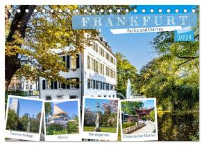 Frankfurt – Parks und Gärten (Tischkalender 2024 DIN A5 quer), CALVENDO Monatskalender von Meyer,  Dieter