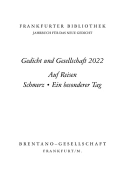 Frankfurter Bibliothek 2022 von Schmidt-Mâcon †,  Klaus-F.