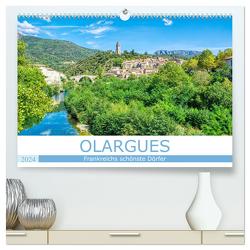 Frankreichs schönste Dörfer – Olargues (hochwertiger Premium Wandkalender 2024 DIN A2 quer), Kunstdruck in Hochglanz von Bartruff,  Thomas