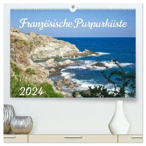 Französische Purpurküste (hochwertiger Premium Wandkalender 2024 DIN A2 quer), Kunstdruck in Hochglanz von Hartwig,  Rolf